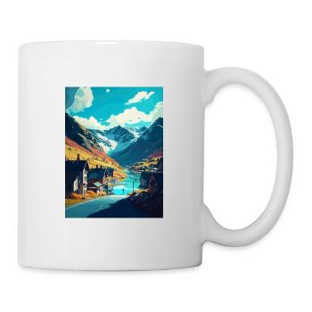 Andermatt Switzerland Vintage Travel Poster WPA - Mug - white - Right