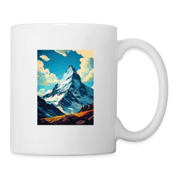 Cervin Suisse Vintage Affiche de voyage WPA - Mug blanc - blanc - Droite