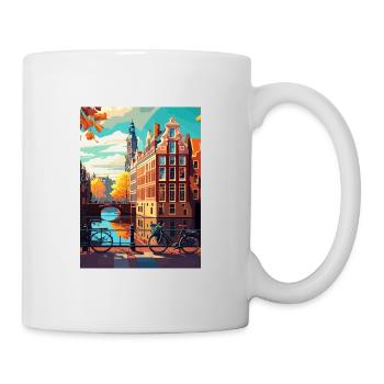 Amsterdam Netherlands Vintage Travel Poster WPA - Mug - white - Right
