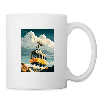 Penkenbahn Austria Vintage Reiseplakat Souvenir - Tasse - Weiß - Rechts