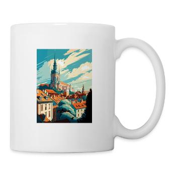 Mikulov Tschechien Vintage Reiseposter WPA - Tasse - Weiß - Rechts