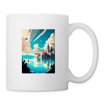 Split Kroatien Vintage Reiseposter WPA Souvenir - Tasse - Weiß - Rechts