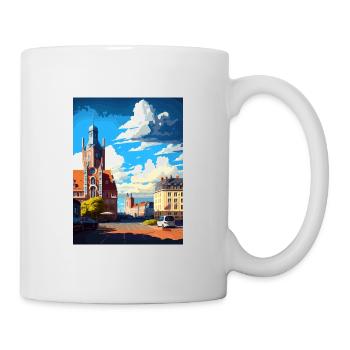 Ostrava Czech Republic Vintage Travel Poster WPA - Mug - white - Right