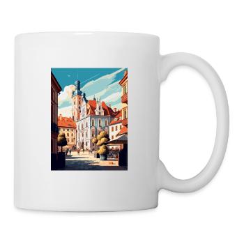 Marienbad Tschechien Reiseplakat - Tasse - Weiß - Rechts