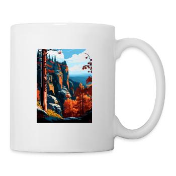 Bohême Suisse République tchèque Affiche de voyage - Mug blanc - blanc - Droite