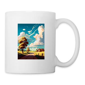 Skane Sweden Vintage Travel Poster WPA Souvenir - Mug - white - Right