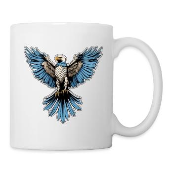 Adler Illustration - Tasse - Weiß - Rechts