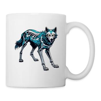 Wolf Skeleton Illustration - Mug - white - Right