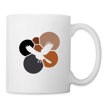 Tier Vogelschwarm Vogelschwarm - Tasse - Weiß - Rechts