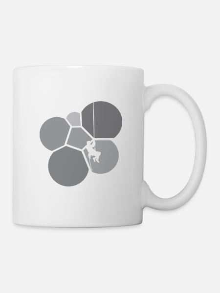 Grimpeur, Cordiste, Alpiniste - Mug blanc - blanc