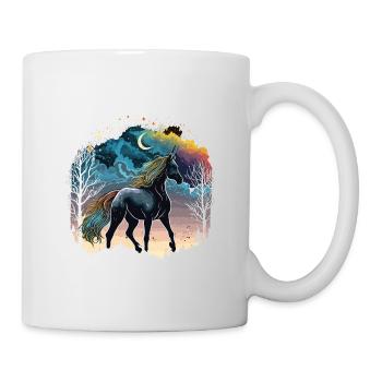 Licorne arc-en-ciel - Mug blanc - blanc - Droite