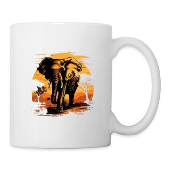 Majestic Elephant - Mug - white - Right