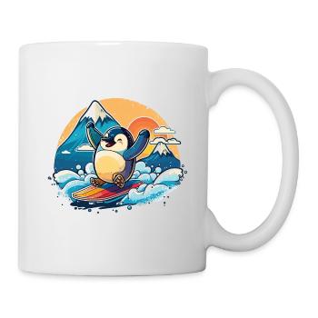 Pingouin heureux - Mug blanc - blanc - Droite