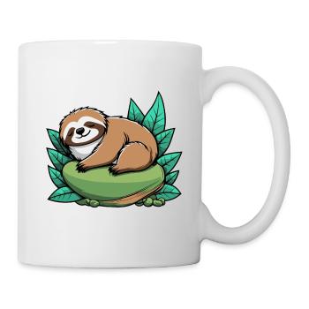 Sleeping Sloth Illustration - Mug - white - Right