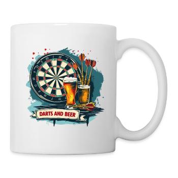 Darts And Beer Dart Sayings Sports - Mug - white - Right