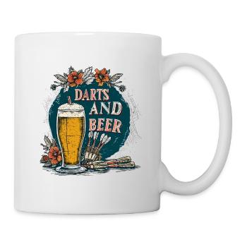 Darts And Beer Dart Sayings Sports - Mug - white - Right