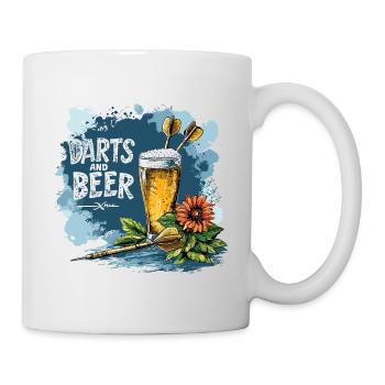 Darts And Beer Dart Sayings Sports - Mug - white - Right
