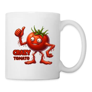 Crazy Veggies: Horror Tomato and Thumbs Up - Mug - white - Right