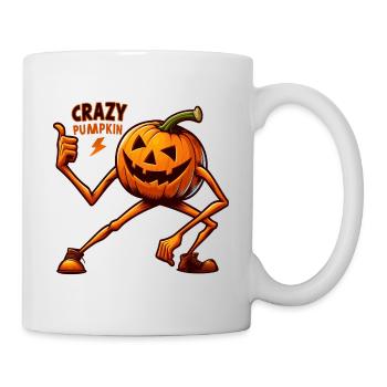 Crazy Veggies: Pumpkin Poser - Tasse - Weiß - Rechts