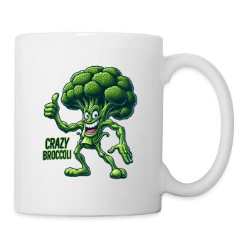 Légumes fous : Broccoli Bodybuilder Pro Pouces en l’air - Mug blanc - blanc - Droite