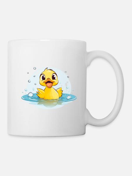 Sweet Duck | Funny Design for Kids | Playful - Mug - white