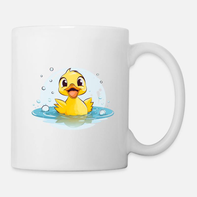 Sweet Duck | Funny Design for Kids | Playful - Mug - white