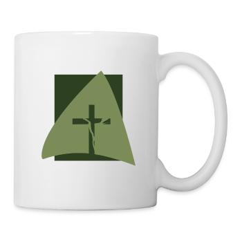 Croix verset de la Bible chrétienne - Mug blanc - blanc - Droite