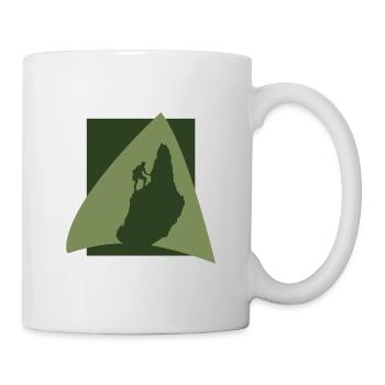 Kletterer Berg Felsklettern - Tasse - Weiß - Rechts