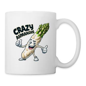 Légumes fous : Asperges Bodybuilder Pro Pouces en l’air - Mug blanc - blanc - Droite