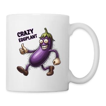 Crazy Veggies: Eggplant Hairy Power Walker - Mug - white - Right
