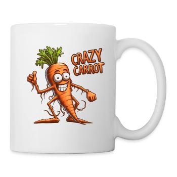 Crazy Veggies: Carrot Thumbs Up - Tasse - Weiß - Rechts