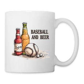 Baseball Et Bière Dictons Sports - Mug blanc - blanc - Droite