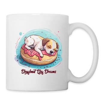 Doughnut Dog Dreams Donut Hunde Träume - Mug blanc - blanc - Droite