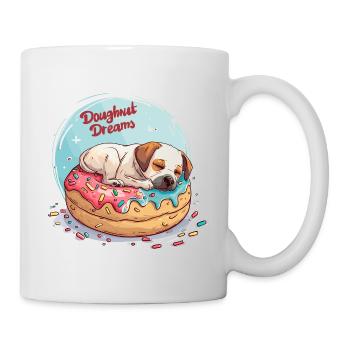 Doughnut Dog Dreams Donut Hunde Träume - Mug blanc - blanc - Droite