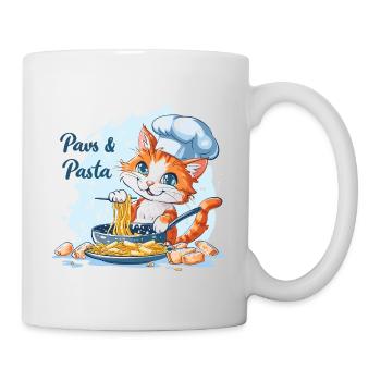 Pattes et pâtes Pattes et pâtes Dictons d’animaux - Mug blanc - blanc - Droite