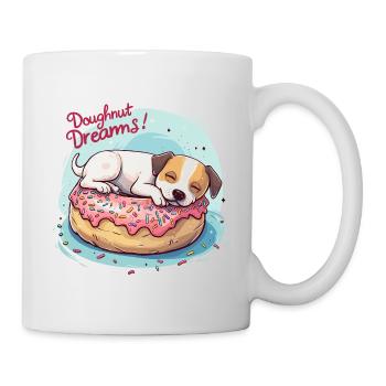 Doughnut Dog Dreams Donut Hunde Träume - Mug blanc - blanc - Droite