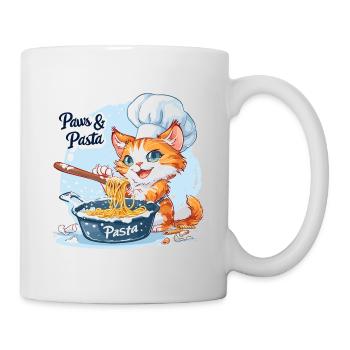 Pattes et pâtes Pattes et pâtes Dictons d’animaux - Mug blanc - blanc - Droite