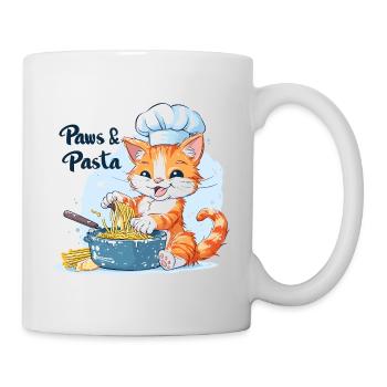 Pattes et pâtes Pattes et pâtes Dictons d’animaux - Mug blanc - blanc - Droite