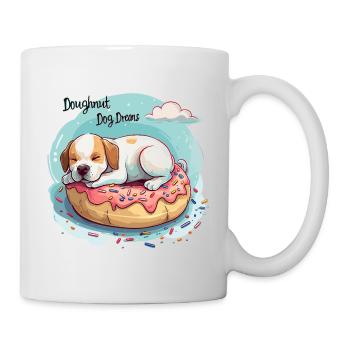 Doughnut Dog Dreams Donut Hunde Träume - Mug blanc - blanc - Droite