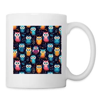 Mignon bébé hibou motif - Mug blanc - blanc - Droite