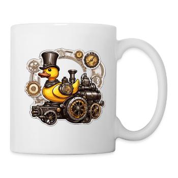 Gummiente / Badeente / Wasser / Badewanne - Tasse - Weiß - Rechts
