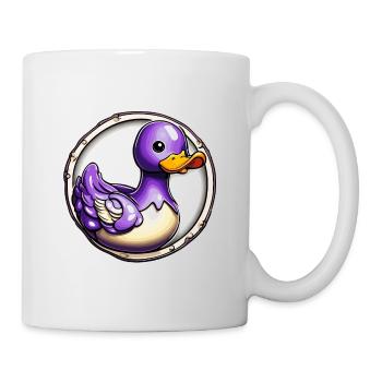 Gummiente / Badeente / Wasser / Badewanne - Tasse - Weiß - Rechts