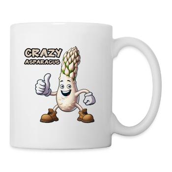 Légumes fous : Asperges Bodybuilder Pro Pouces en l’air - Mug blanc - blanc - Droite