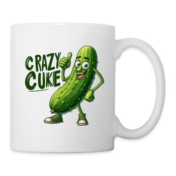 Crazy Veggies: Spiky Cuke Thumbs Up - Tasse - Weiß - Rechts