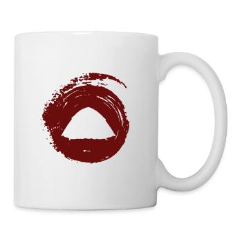 Zelt Zelten Camping - Tasse - Weiß - Rechts