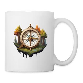 Compass / Cardinal Direction / Travel / Survival - Mug - white - Right