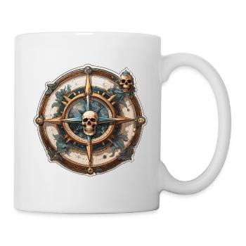 Compass / Cardinal Direction / Travel / Survival - Mug - white - Right