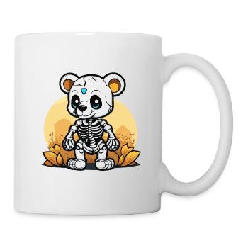 Illustration de squelette d’ours mignon - Mug blanc - blanc - Droite