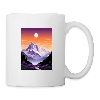 Mont Blanc Vintage Voyage Affiche WPA Souvenir - Mug blanc - blanc - Droite