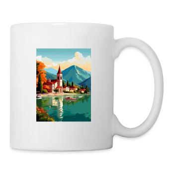 Lake Annecy Vintage Travel Poster WPA Souvenir - Mug - white - Right